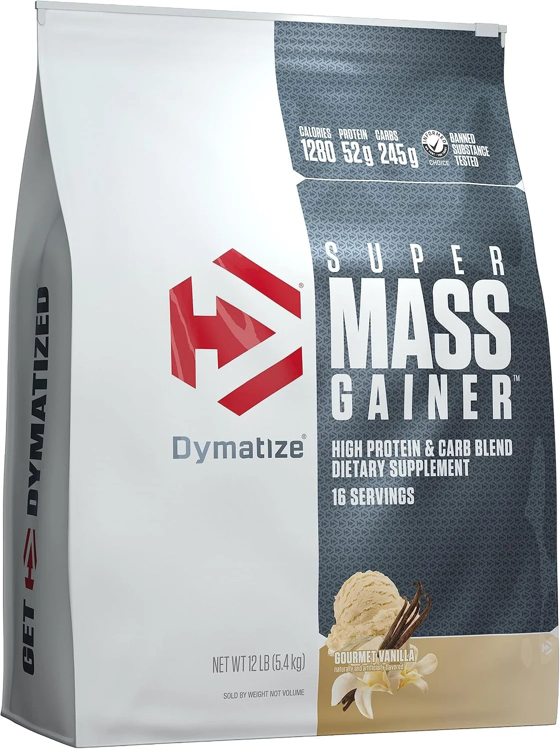 Dymatize Super Mass Gainer 52g Protein Powder, Rich Chocolate, 6 lb