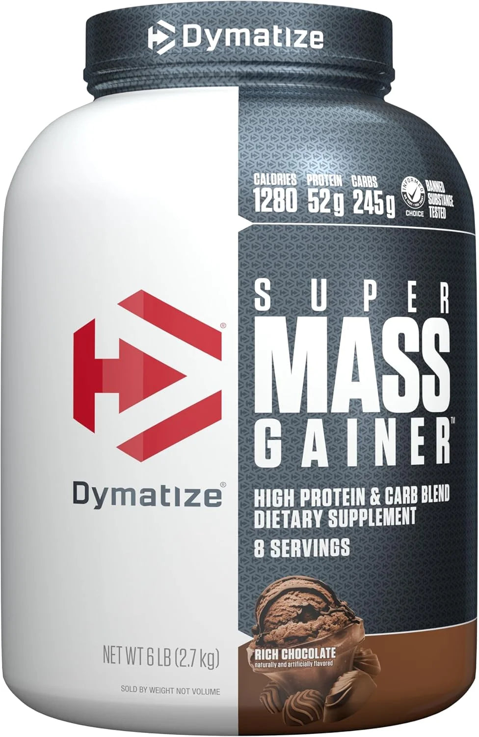 Dymatize Super Mass Gainer 52g Protein Powder, Rich Chocolate, 6 lb Main image