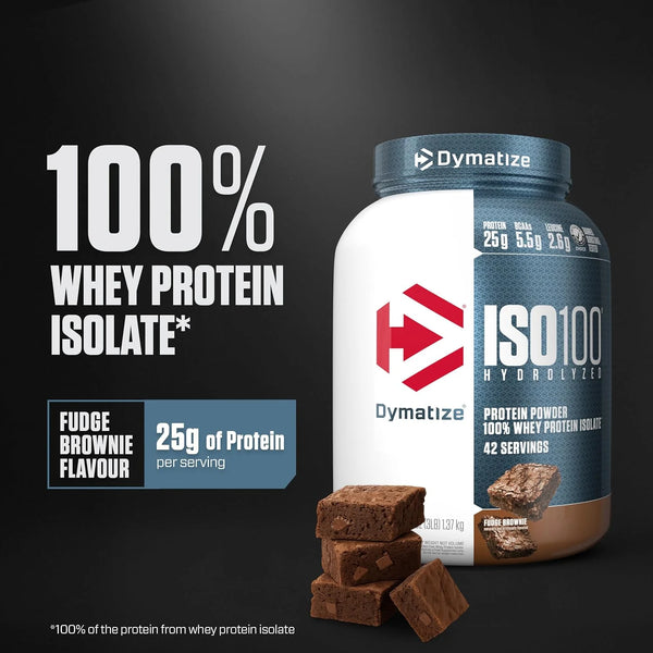 Dymatize ISO100 Protein Powder, 100% Whey Isolate, Gourmet Vanilla