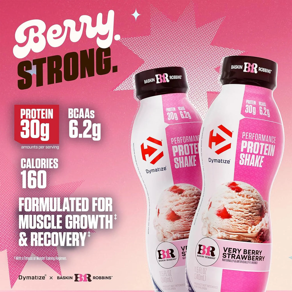 Dymatize 30g High Protein Performance Shake, Fruity Pebbles, 12 Pack