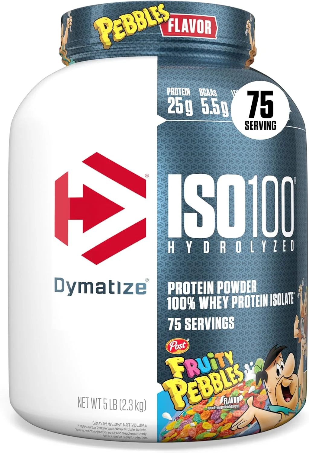 Dymatize ISO100 Protein Powder, 100% Whey Isolate, Cocoa Pebbles