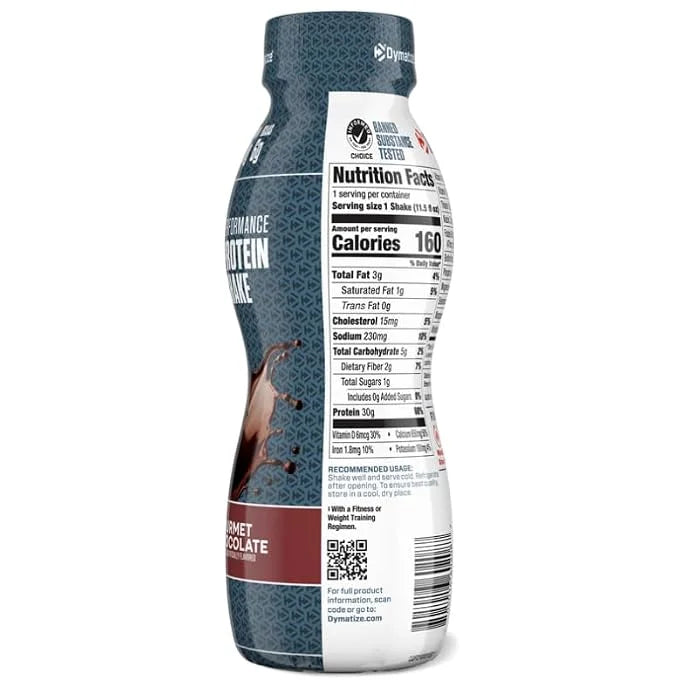 Dymatize 30g High Protein Performance Shake, Chocolate, 12 Pack