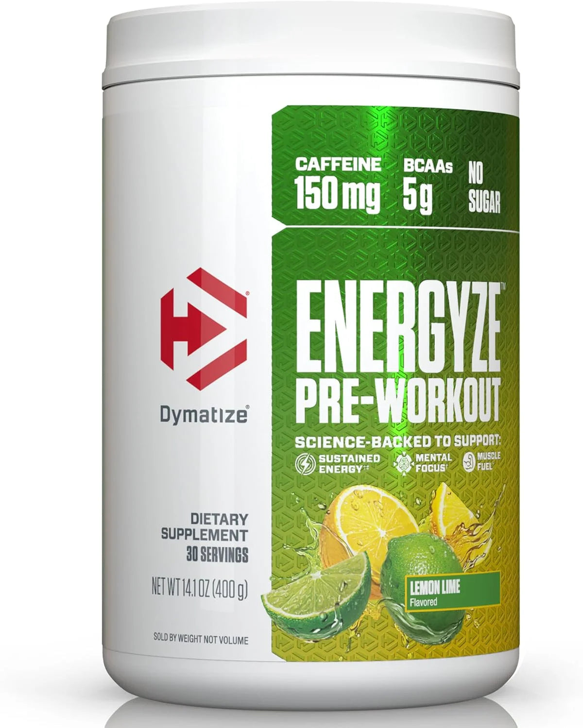 Bundle of Dymatize Energyze Pre Workout Powder and Creatine Monohydrate Combo for Training and Recovery