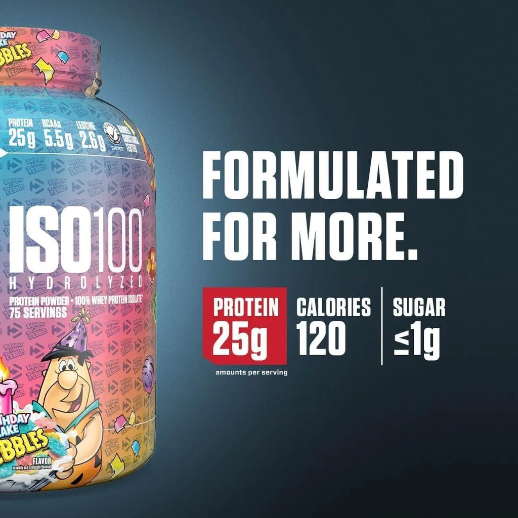 Dymatize ISO100 Protein Powder, 100% Whey Isolate, Cocoa Pebbles