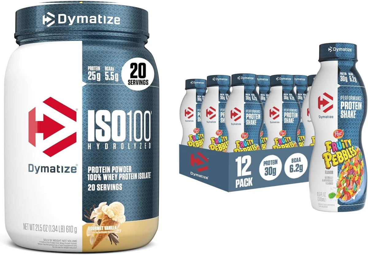 Dymatize ISO100 Protein Powder, 100% Whey Isolate, Gourmet Vanilla