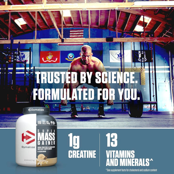 Dymatize Super Mass Gainer 52g Protein Powder, Rich Chocolate, 6 lb