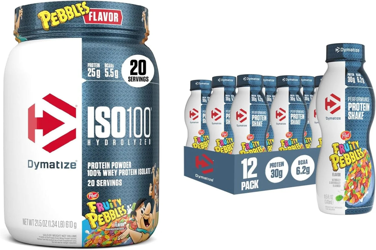 Dymatize ISO100 Protein Powder, 100% Whey Isolate, Cocoa Pebbles