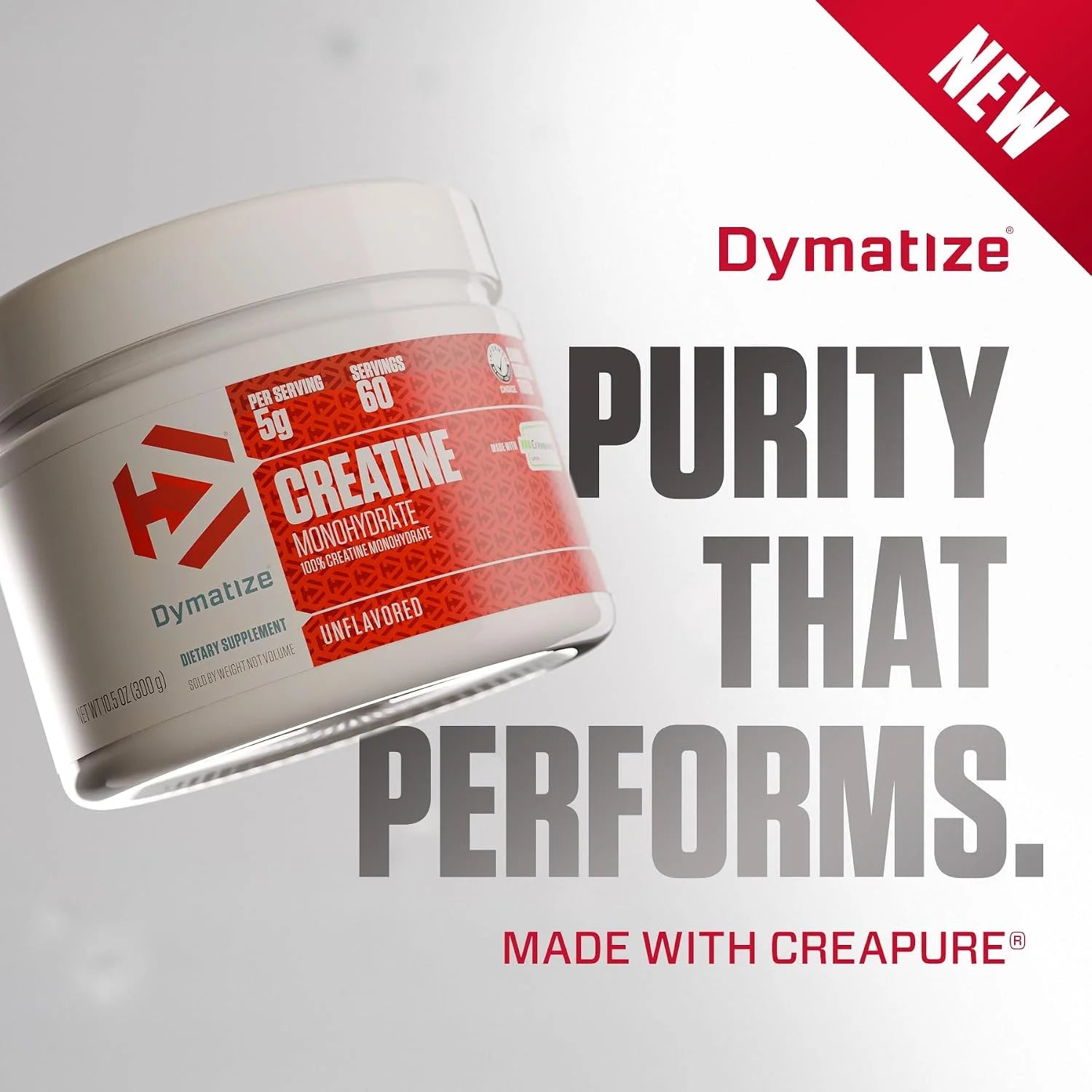 Dymatize Creatine Monohydrate Powder with CREAPURE (Product of Germany), 5g Per Serving, 60 Servings (300g), Creatine for Women and Men, Gluten Free Secondary image