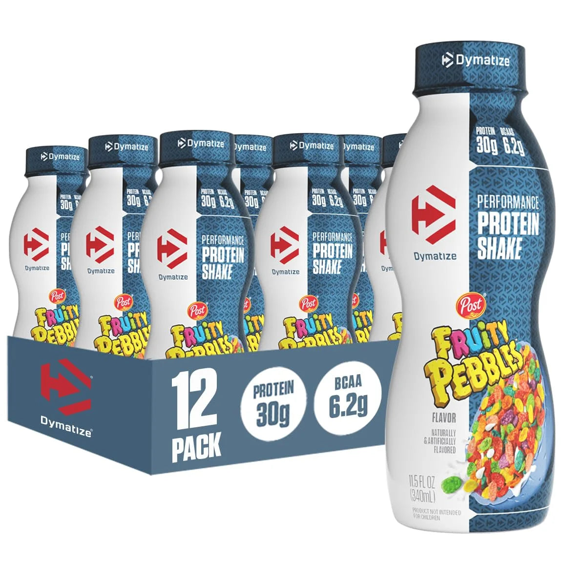 Dymatize 30g High Protein Performance Shake, Fruity Pebbles, 12 Pack Main image