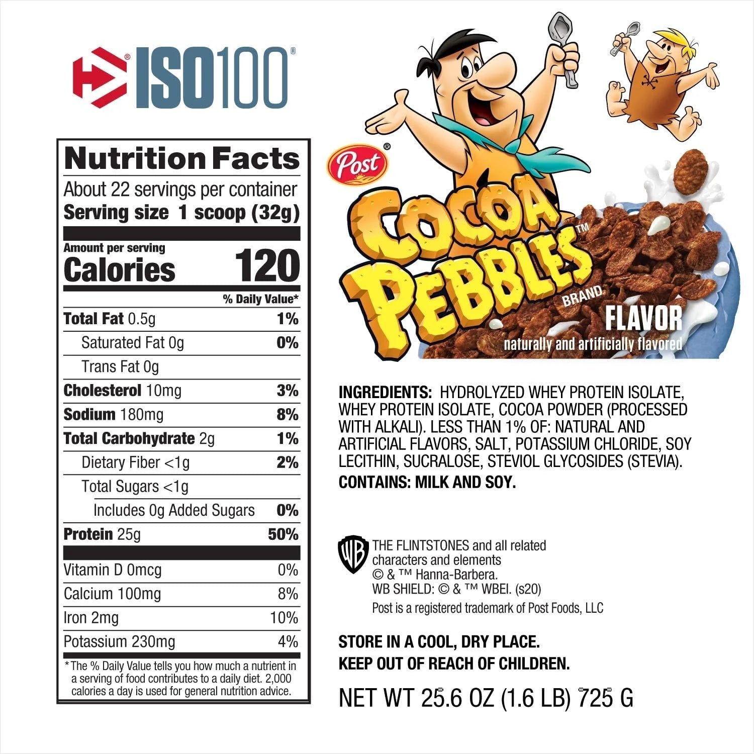 ISO100 Hydrolyzed 100 Whey Protein Isolate Cocoa Pebbles (1.4 Lbs. / 20 Servings) Secondary image