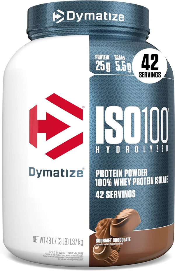 Dymatize ISO100 Protein Powder, 100% Whey Isolate, Gourmet Vanilla