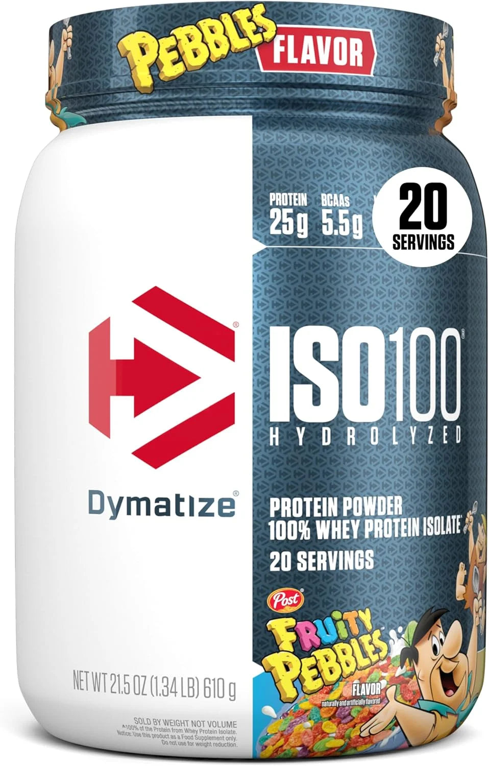 Dymatize ISO100 Protein Powder, 100% Whey Isolate, Cocoa Pebbles