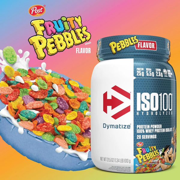Dymatize ISO100 Protein Powder, 100% Whey Isolate, Cocoa Pebbles