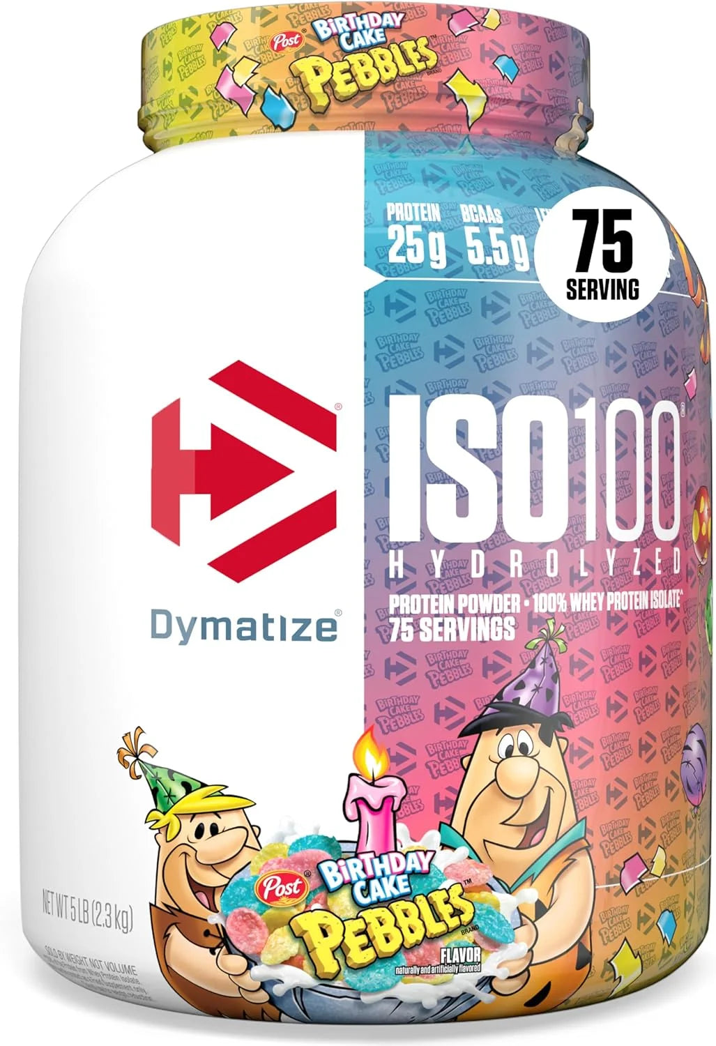 Dymatize ISO100 Protein Powder, 100% Whey Isolate, Cocoa Pebbles