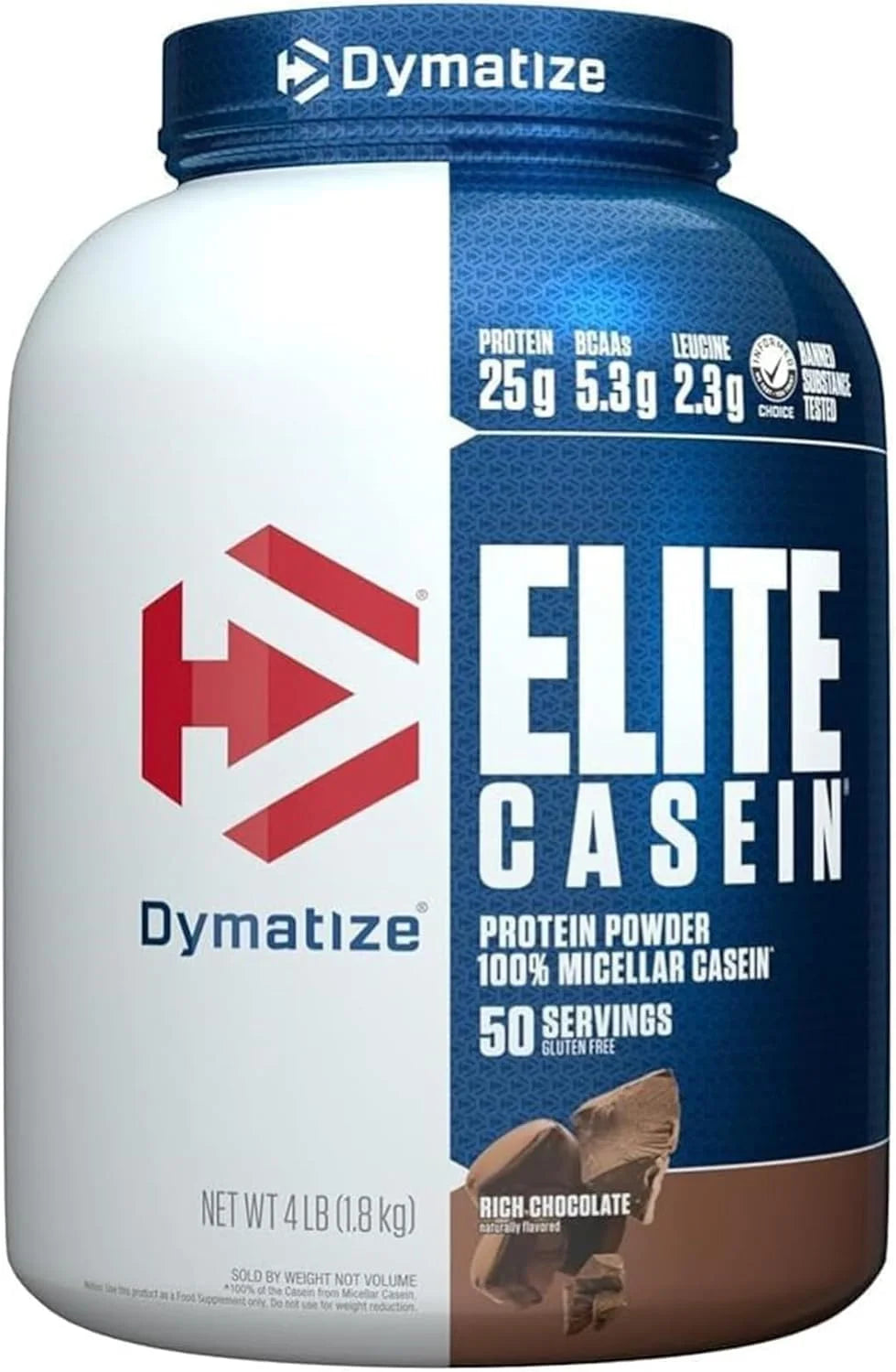 Dymatize Elite Casein 25g Protein Powder, Cookies & Cream, 53 Servings