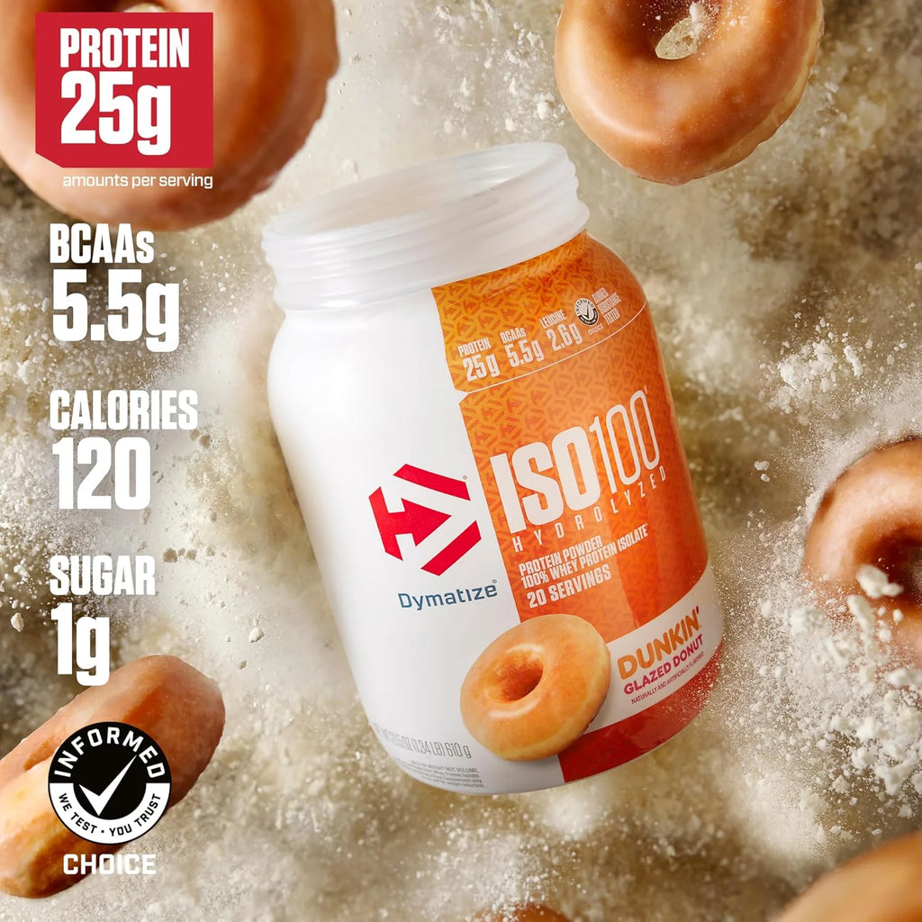 Dymatize ISO100 Protein Powder, 100% Whey Isolate, Gourmet Vanilla