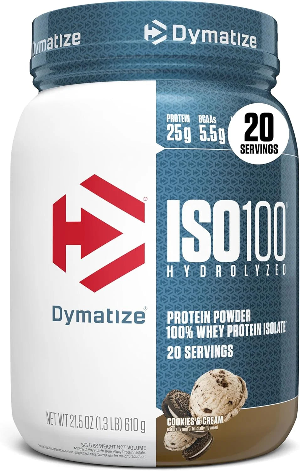 Dymatize ISO100 Protein Powder, 100% Whey Isolate, Gourmet Vanilla