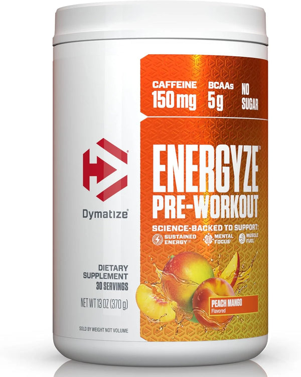 Bundle of Dymatize Energyze Pre Workout Powder and Creatine Monohydrate Combo for Training and Recovery