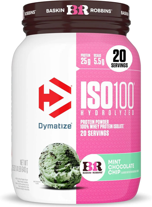 Dymatize ISO100 Protein Powder, 100% Whey Isolate, Gourmet Vanilla
