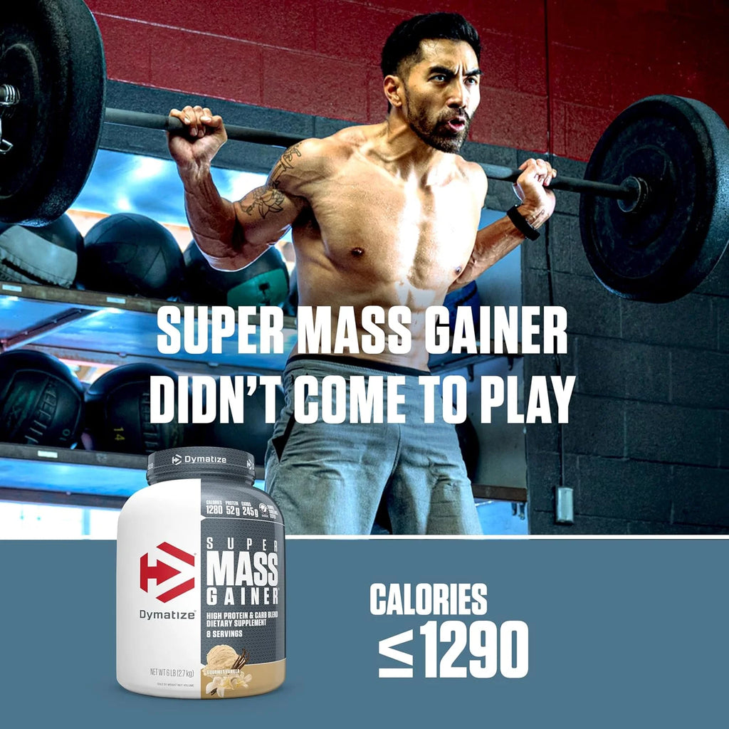 Dymatize Super Mass Gainer 52g Protein Powder, Rich Chocolate, 6 lb