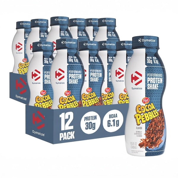 Dymatize 30g High Protein Performance Shake, Fruity Pebbles, 12 Pack