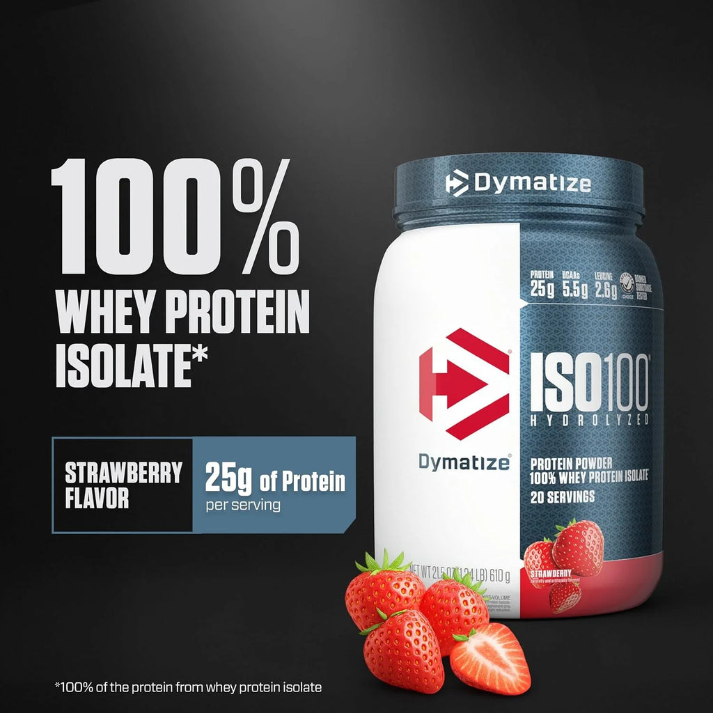 Dymatize ISO100 Protein Powder, 100% Whey Isolate, Gourmet Vanilla
